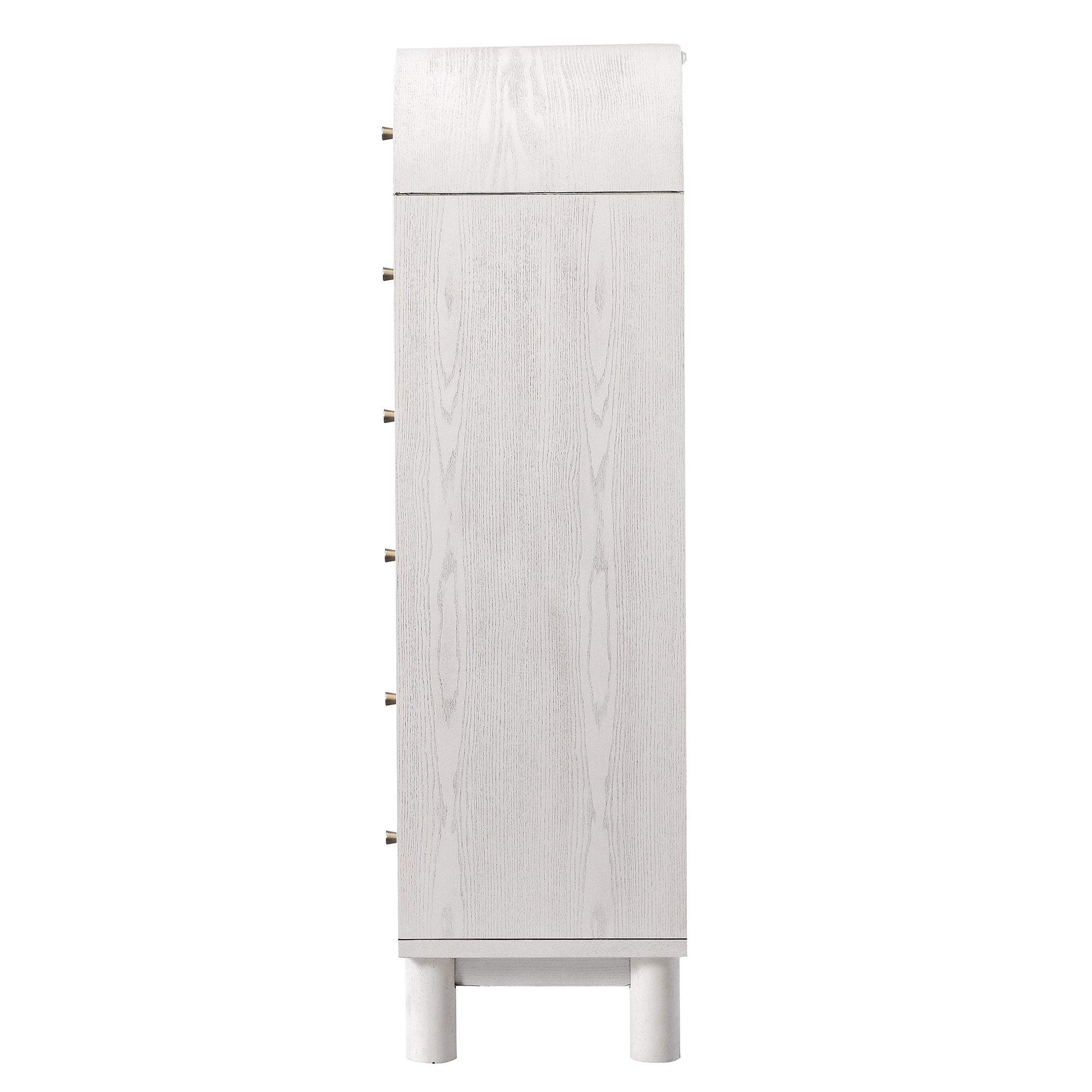 Maude Tall Chest, Washed White Ash