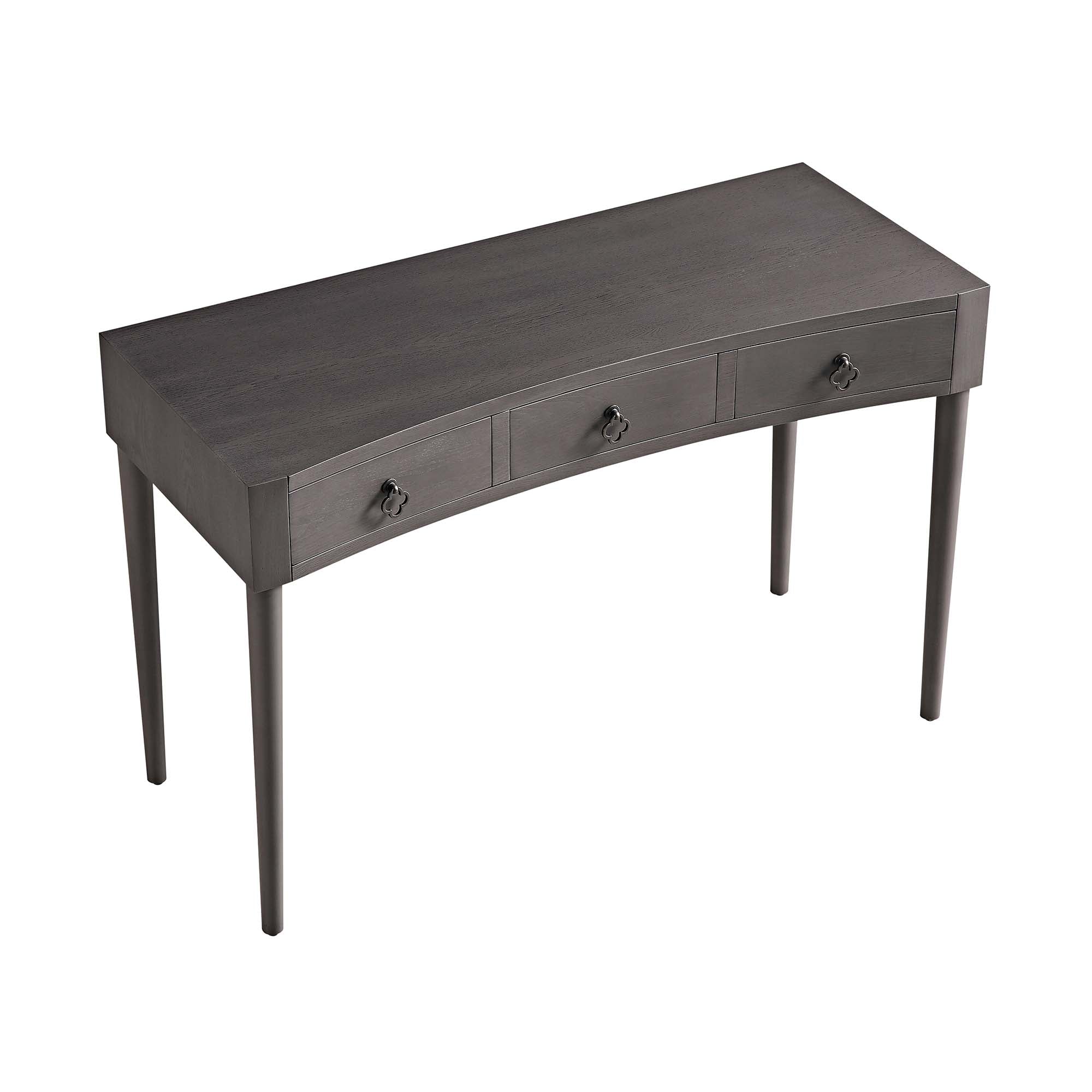 Thalia Concave Dressing Table, Silver Oak