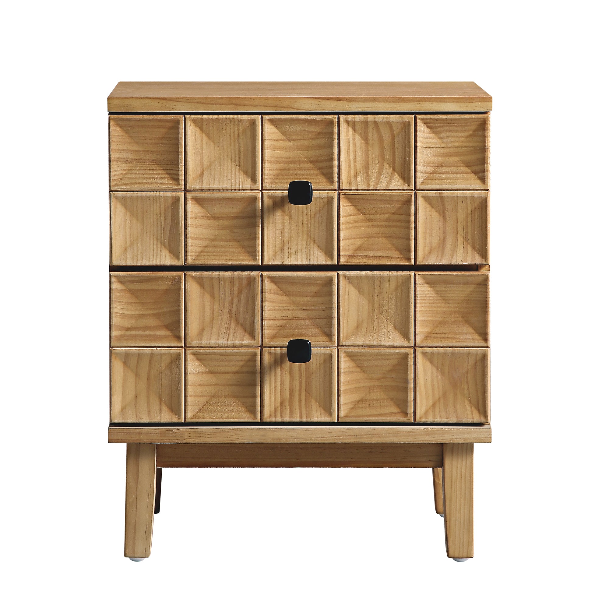 Gibbs 2-Drawer Bedside Table, Natural