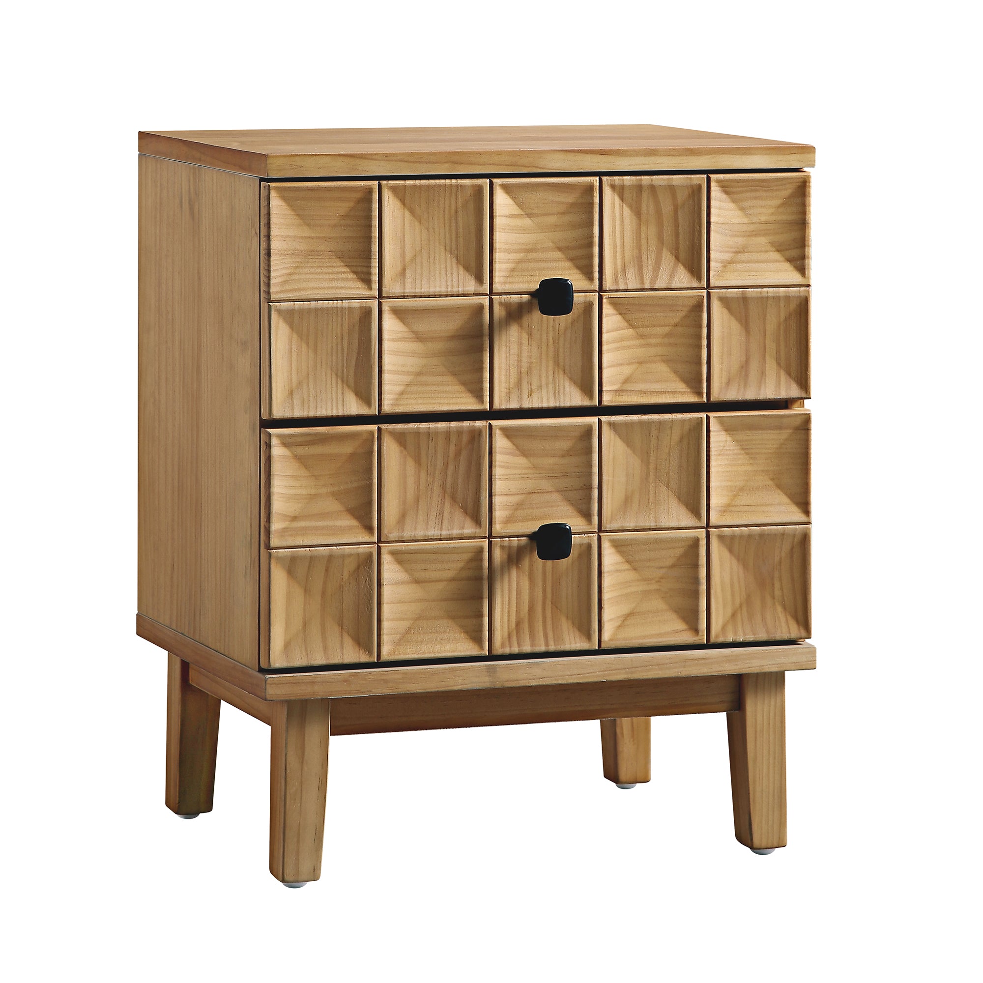 Gibbs 2-Drawer Bedside Table, Natural