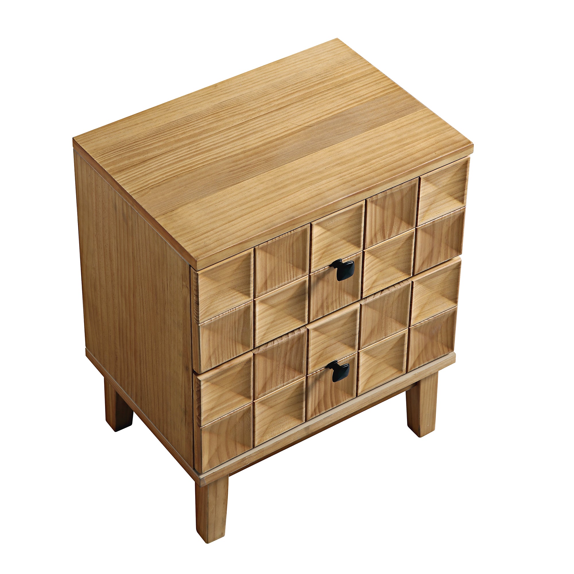 Gibbs 2-Drawer Bedside Table, Natural