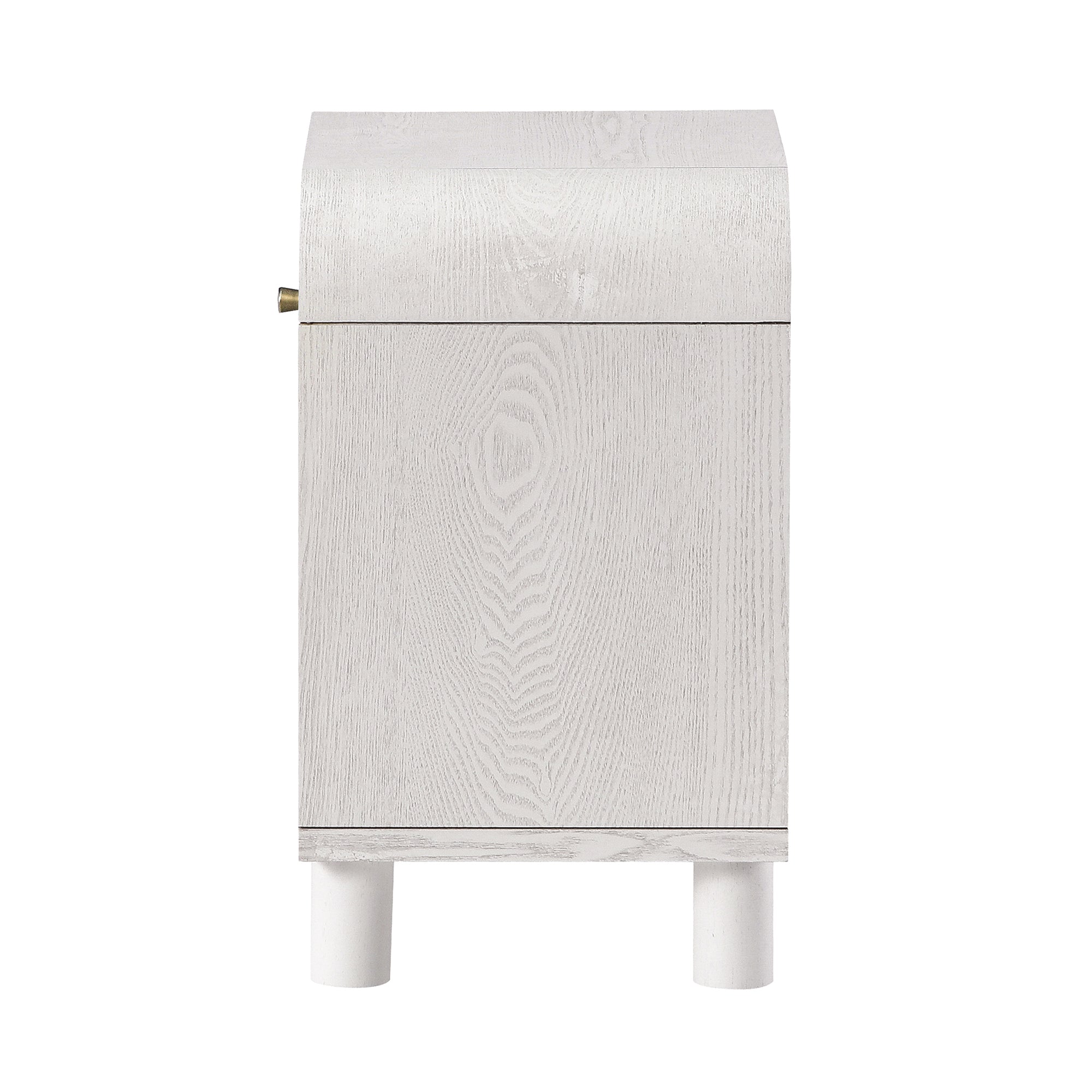 Maude 1 Drawer Bedside, Washed White Ash