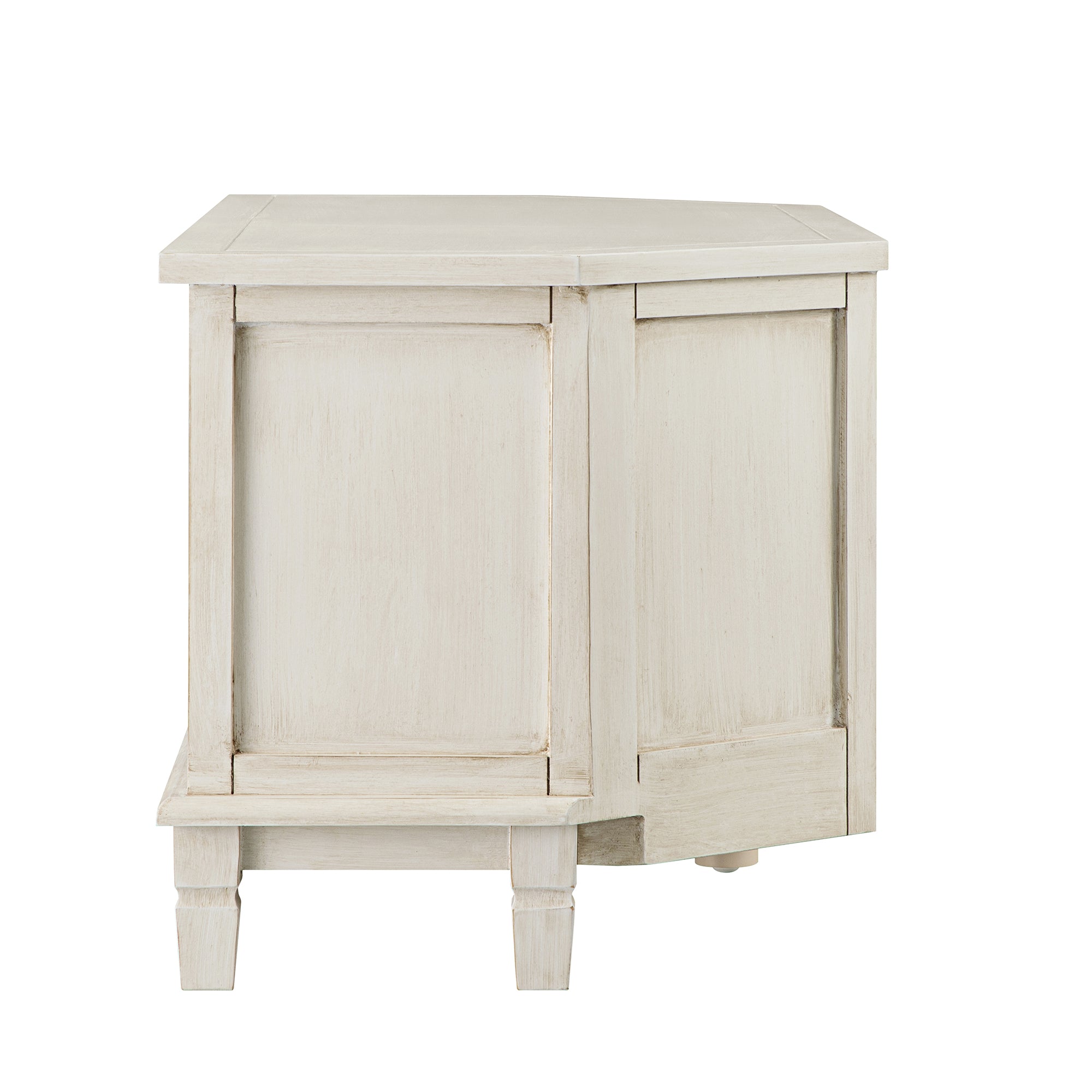 Chantilly Whitewashed Corner TV Unit