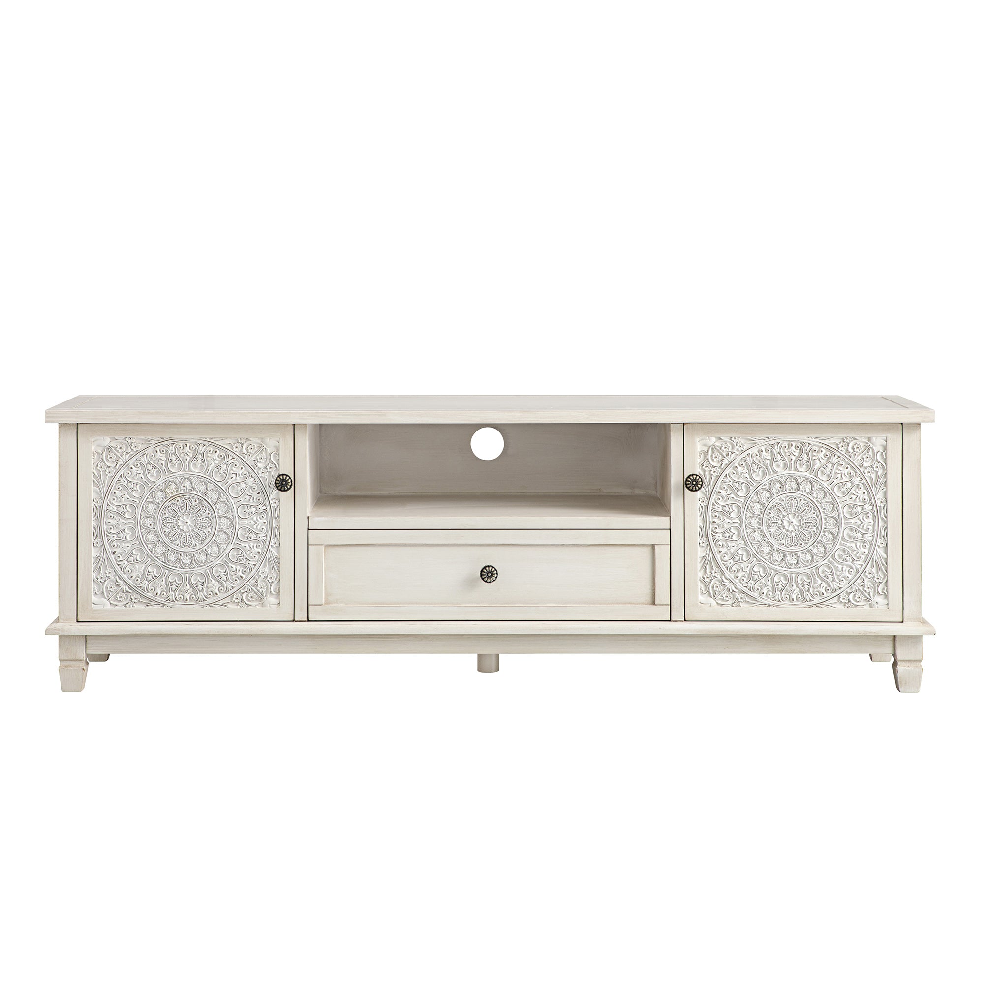 Chantilly Whitewashed 150cm Wide TV Unit