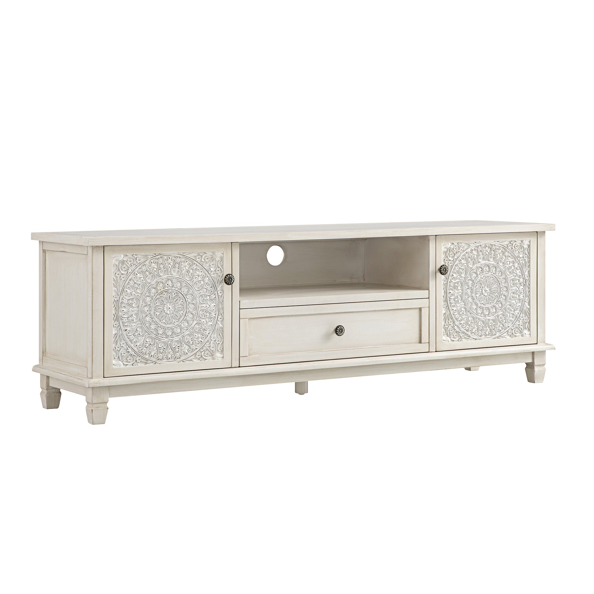 Chantilly Whitewashed 150cm Wide TV Unit