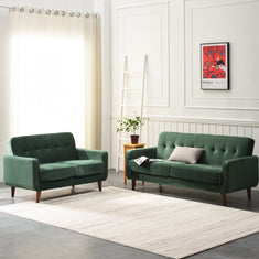 Clarence Sofa in Green Velvet 2 Seater | daals