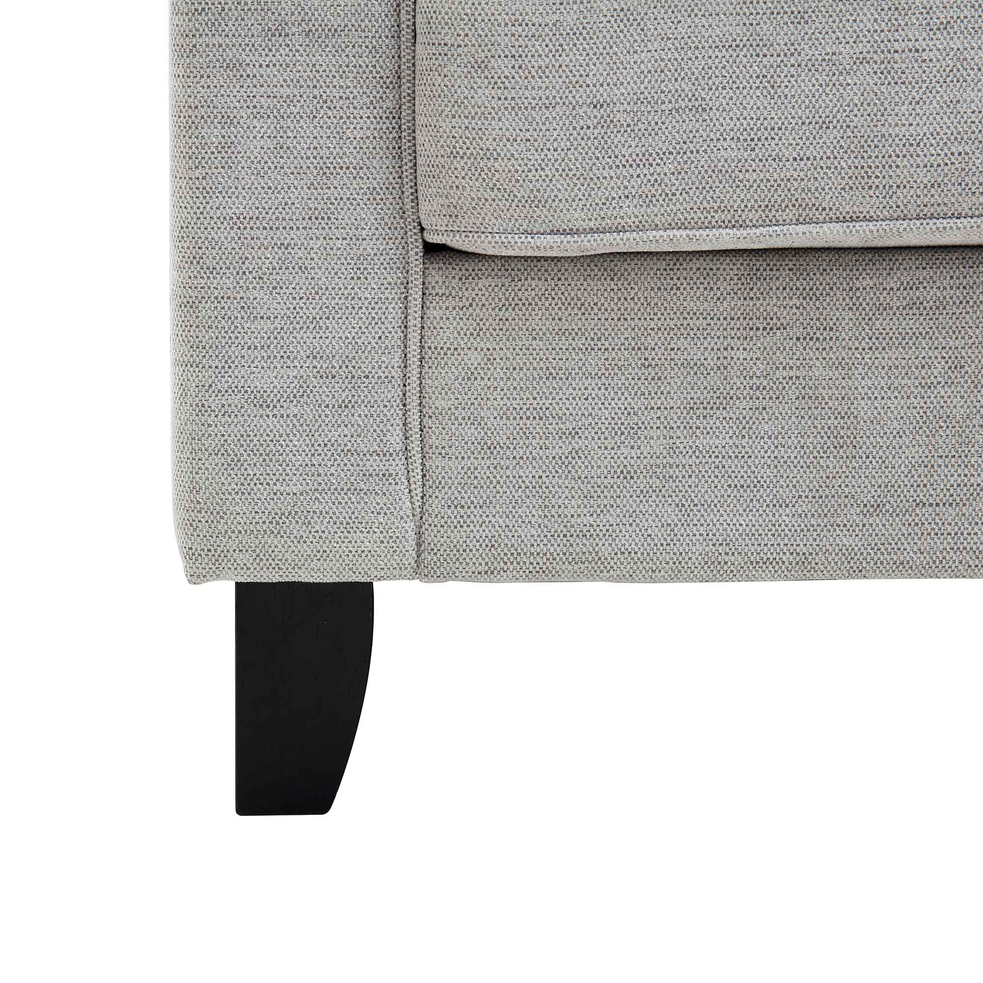 Harper 2-Seater Slope Arm Grey Woven Fabric Sofa