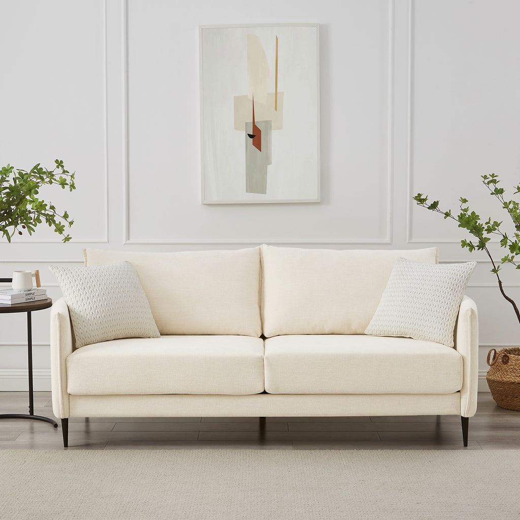 Bari Beige Woven Fabric Sofa | daals