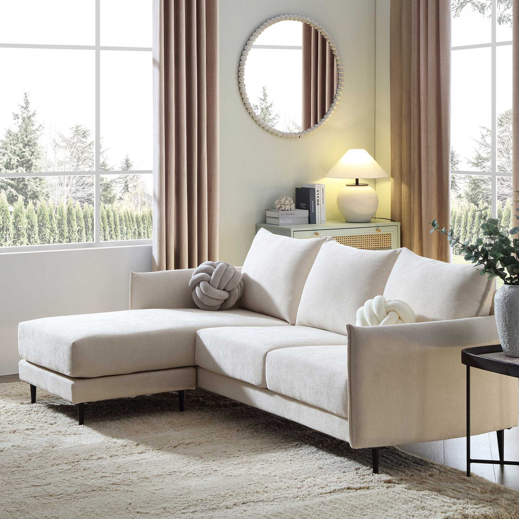 Bari Light Beige Fabric Sofa | daals