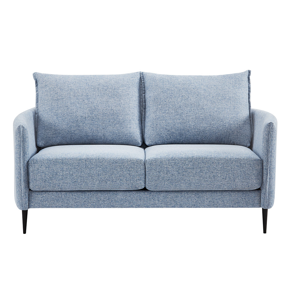 Bari Flax Blue Fabric Sofa