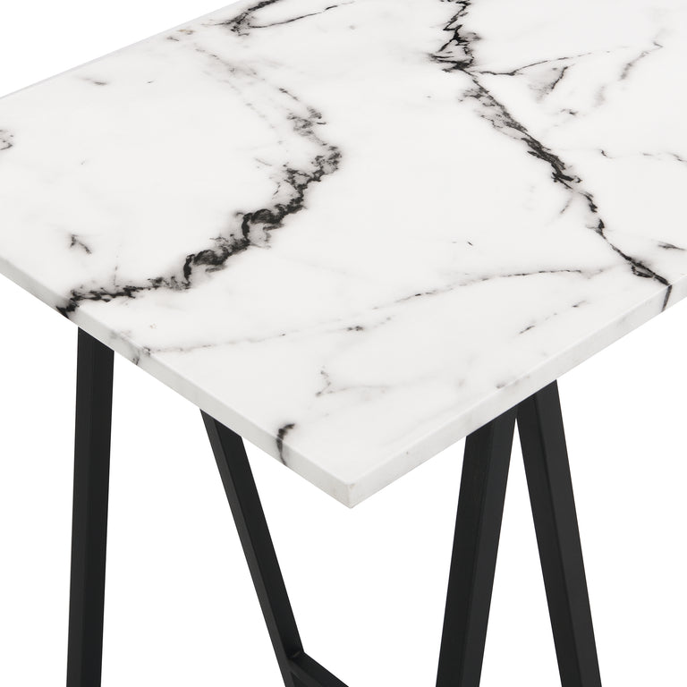 Ravena Marble Effect Console Table | daals