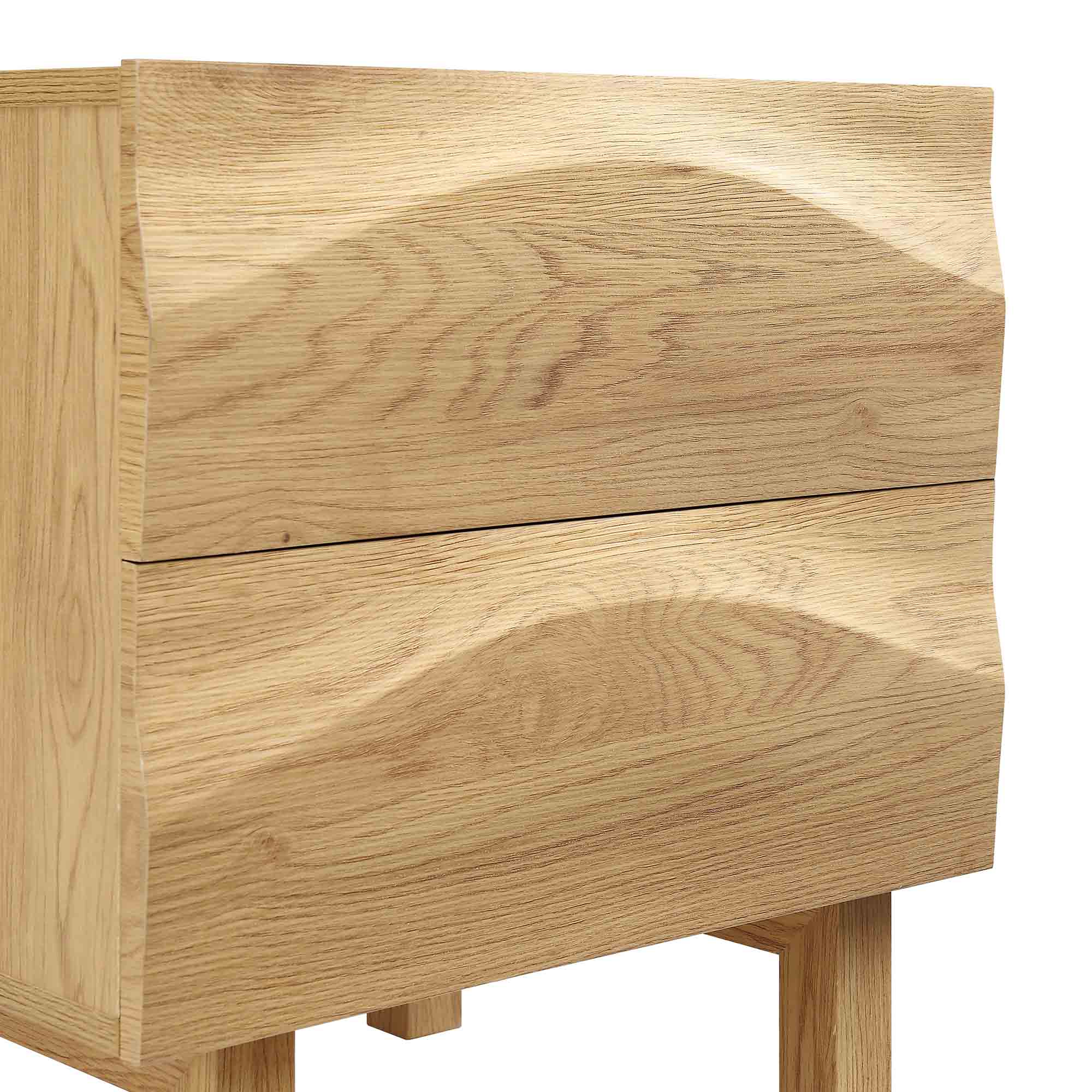 Moriko 2 Drawer Bedside Table