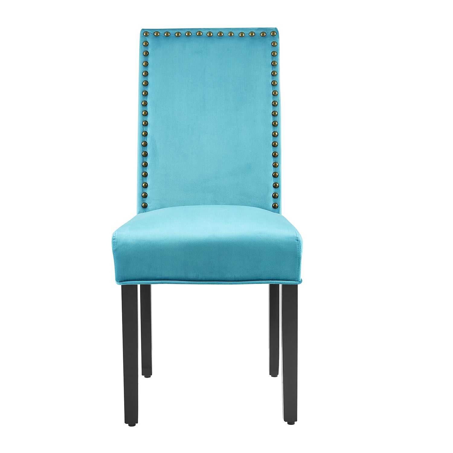 Maidwell Set of 2 Air Blue Velvet Dining Chairs