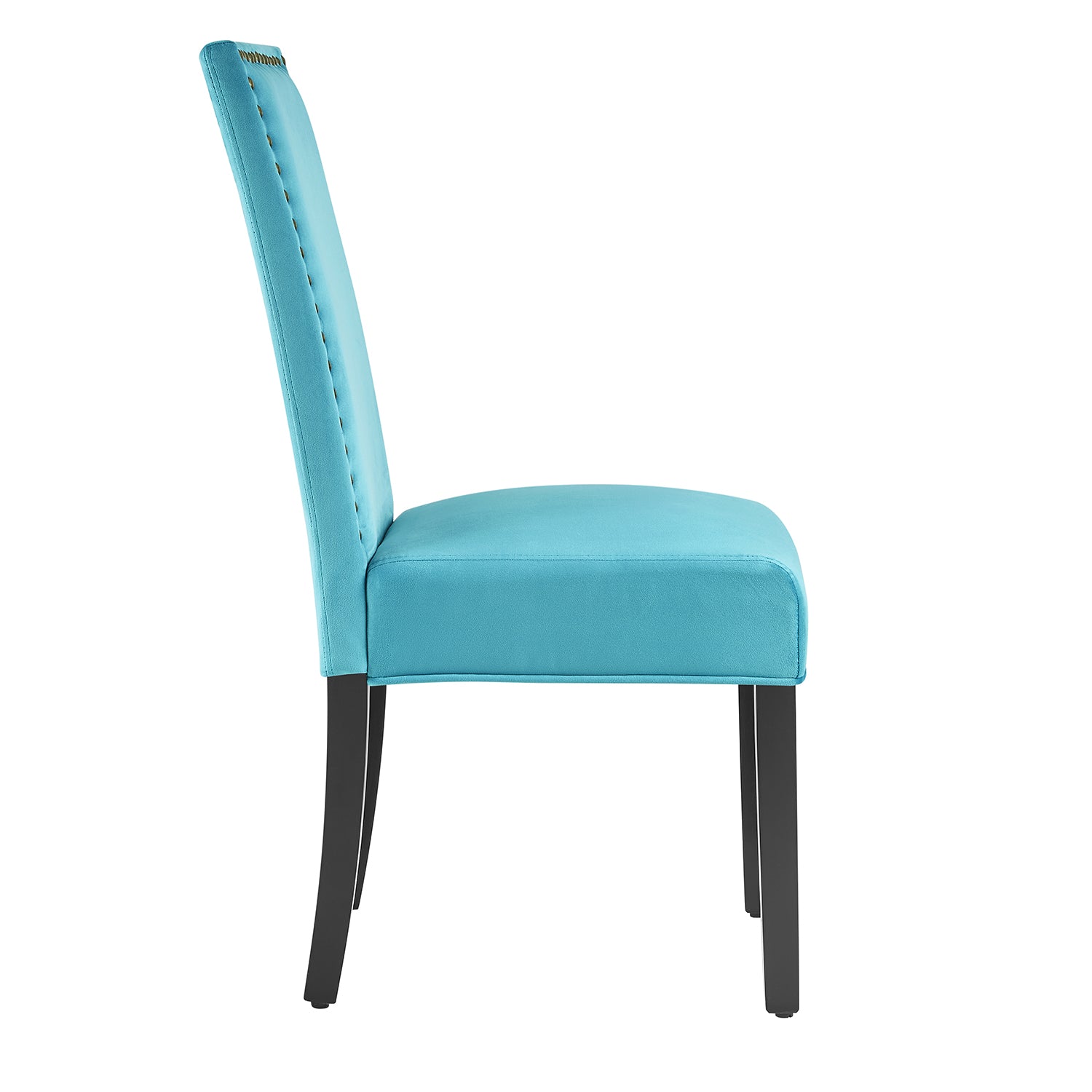 Maidwell Set of 2 Air Blue Velvet Dining Chairs