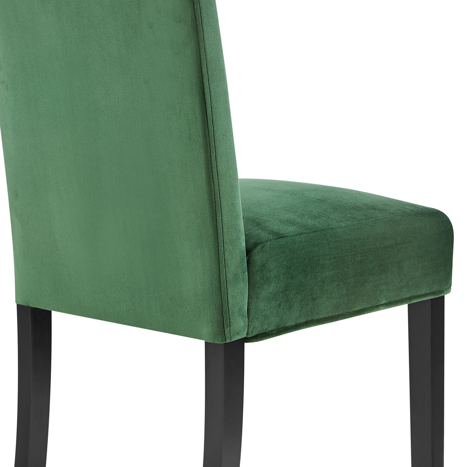 Maidwell Set of 2 Green Velvet Dining Chairs