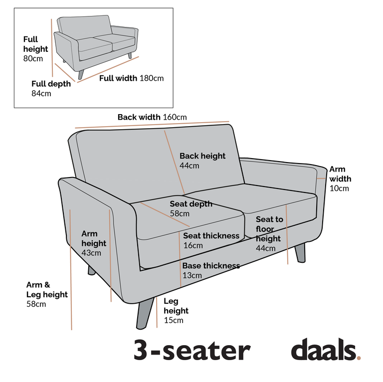 Clarence Sofa in Green Velvet 2 Seater | daals