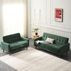 Clarence Sofa in Green Velvet 2 Seater | daals