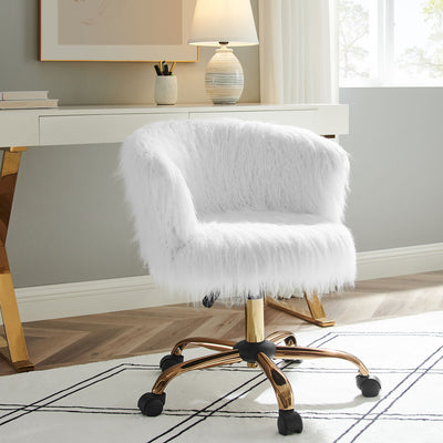 Teal fuzzy desk chair hot sale