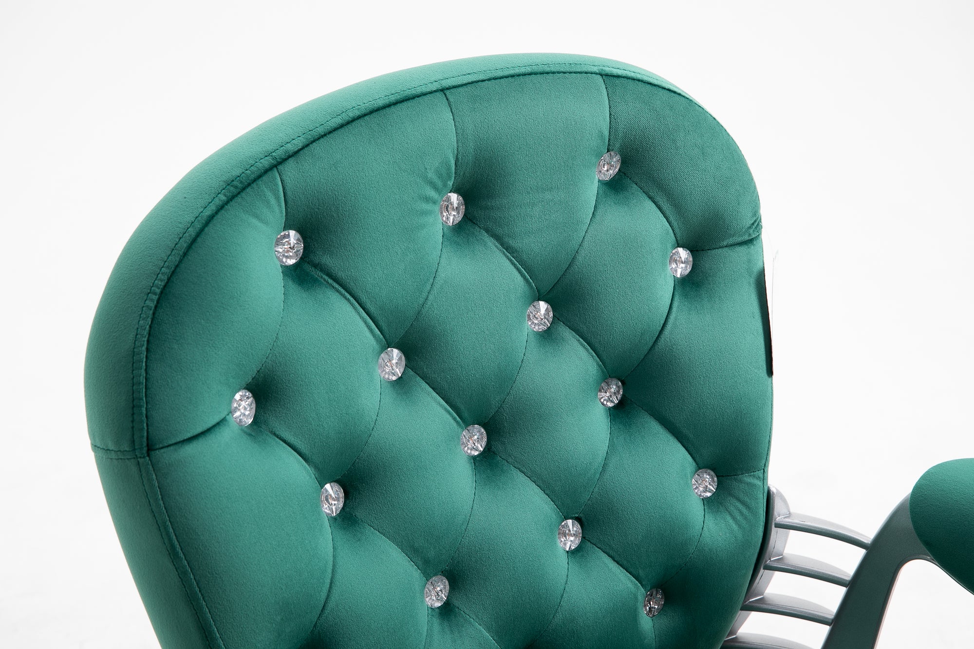 Green Velvet Chesterfield Swivel Chair