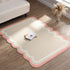 Ella Pink Scalloped Edge Chenille Printed Rug 80 x 150 cm