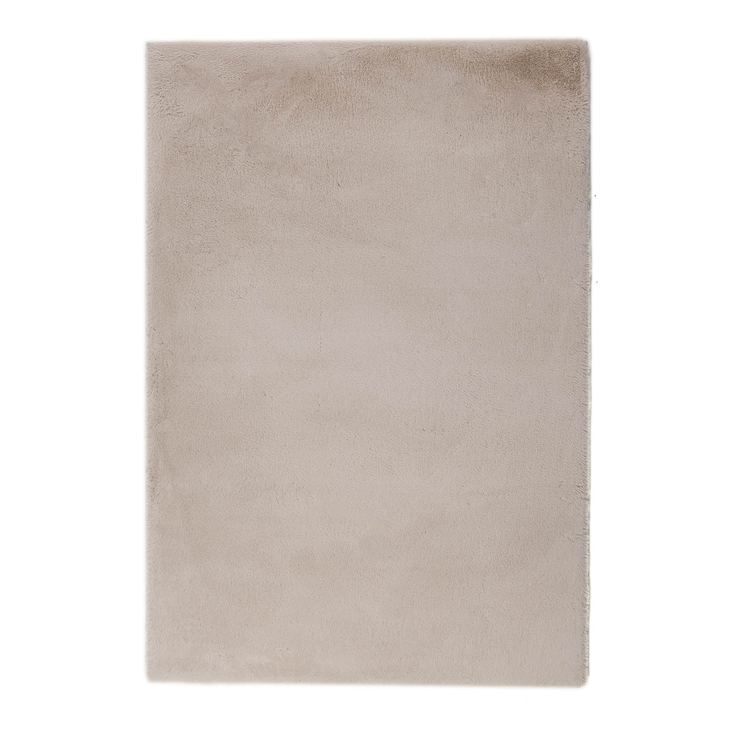 Lush Supersoft Cream Faux Fur Rug - 120 x 170 cm