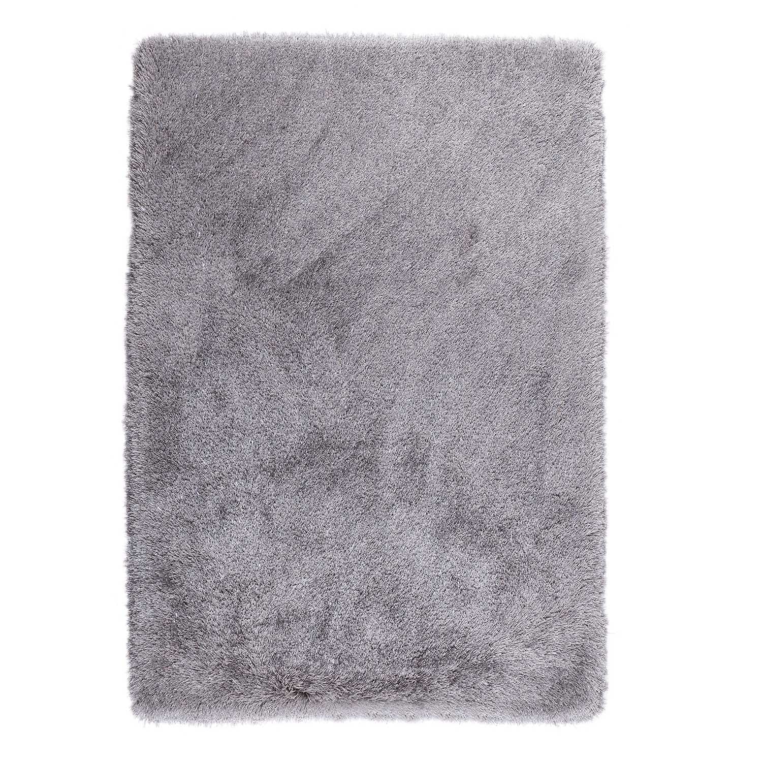 Silver Tufted Shaggy Rug 120 x 170 cm